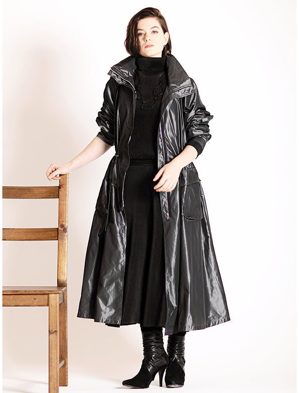 WHISTLEHUNTER フード付きロングコート