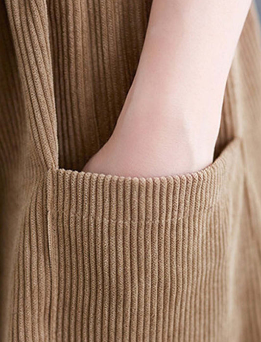 【近日入荷】ベルト付サイドポケットコーデュロイキュロット※3月下旬～4月上旬入荷予定