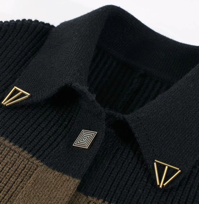 ポンチョ風バイカラーコート