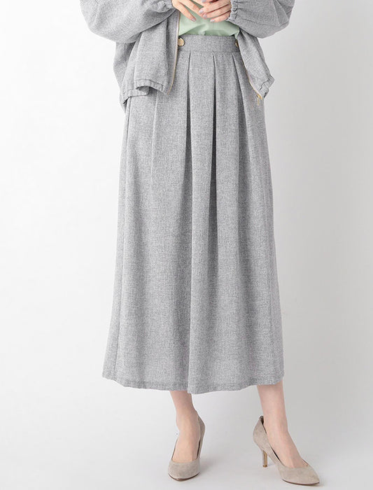 ＜PORTE＞【学校行事/セレモニー】ツイードタックスリットスカート