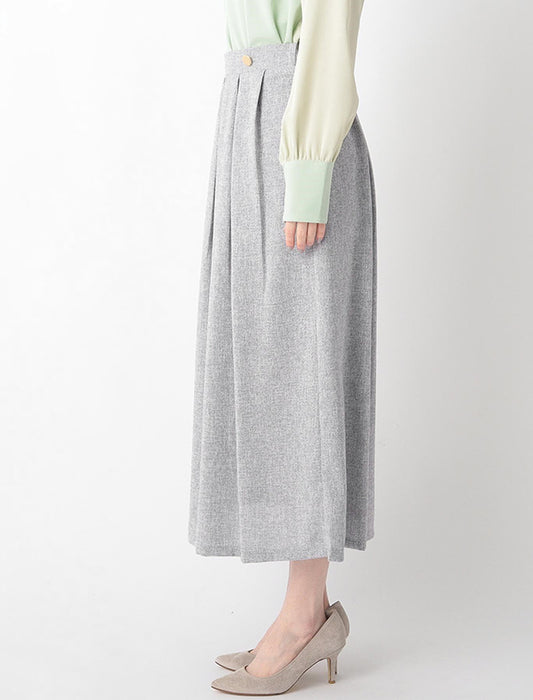 ＜PORTE＞【学校行事/セレモニー】ツイードタックスリットスカート