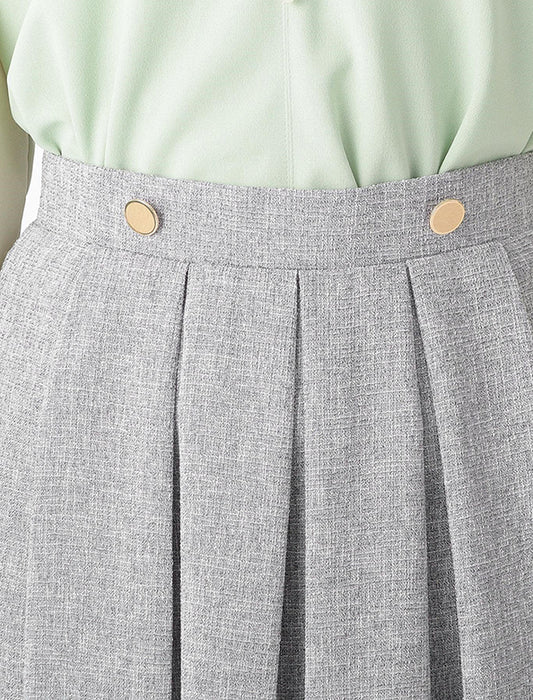 ＜PORTE＞【学校行事/セレモニー】ツイードタックスリットスカート