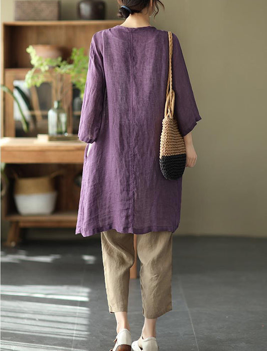 シャツロングカーディガン