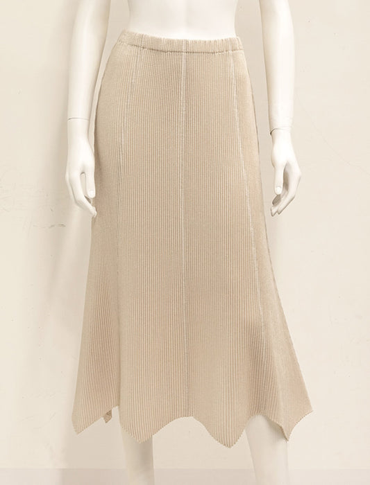 SPECCHIO＞シャトルプリーツ 変形ヘムラインスカート | Northmall  