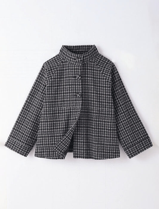 Dior ディオール ツイード ジャケット チェック M〜L　ノーカラー 総柄 Dior ディオール ツイード ジャケット チェック M〜L ノーカラー 総柄