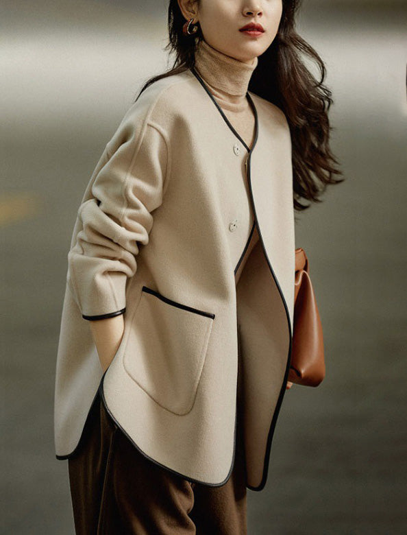 ハンドメイド　ノーカラージャケット　ブラック SHIPS ジャケット ノーカラージャケット 「接触冷感/手洗い可能