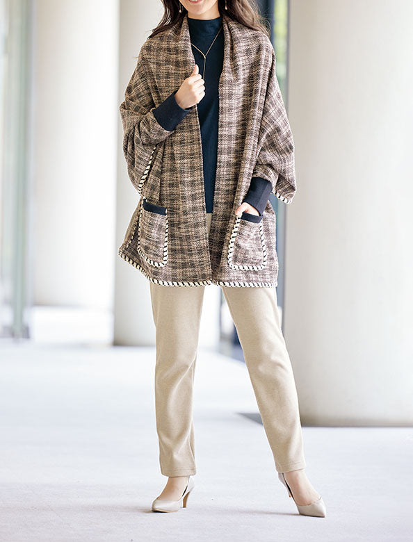 piko シーマリー cccmalie ツイードケープコートジャケット cccmalie