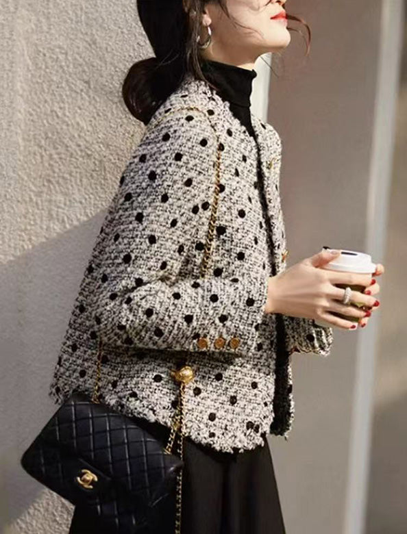 naviverse ドット柄ジャケット naviverse ドット柄ジャケット