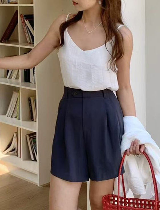 シアーシャツ×キャミソール アンサンブル