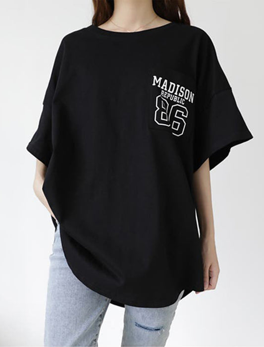 オーバーサイズロゴTシャツ