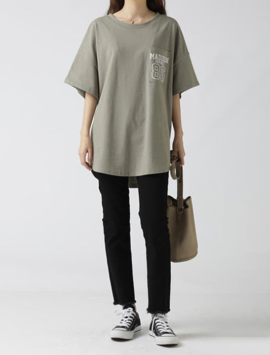 オーバーサイズロゴTシャツ