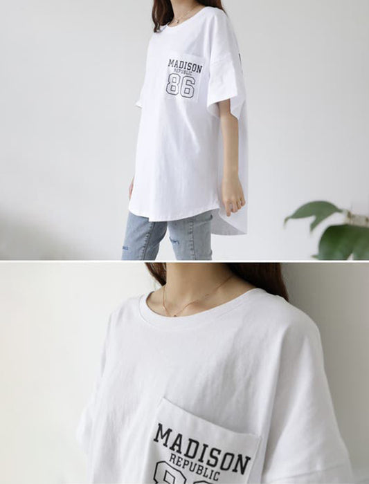 オーバーサイズロゴTシャツ