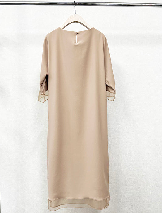 上品シアーワンピース