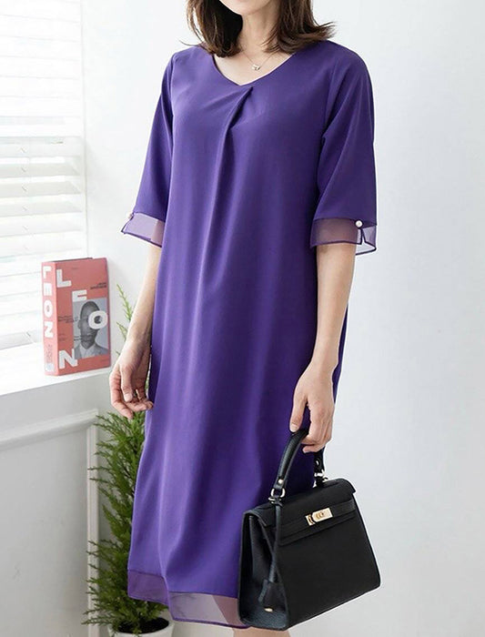 上品シアーワンピース