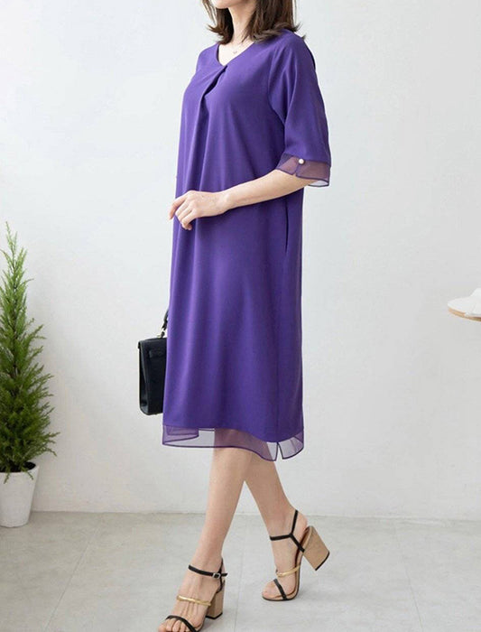 上品シアーワンピース