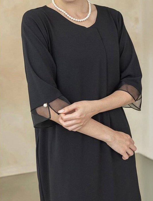 上品シアーワンピース