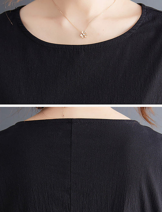 ゆったりモダンプリントワンピース