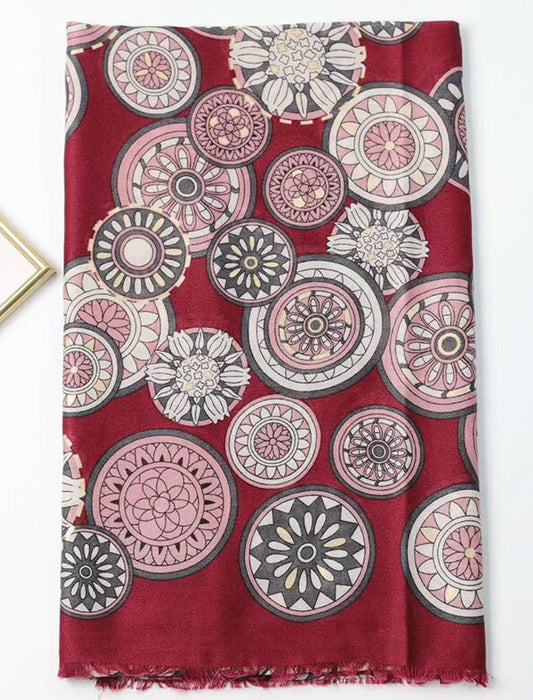 アートサークル柄ストール