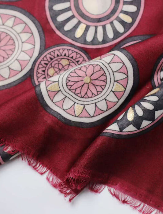 アートサークル柄ストール