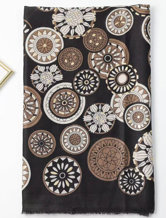 アートサークル柄ストール