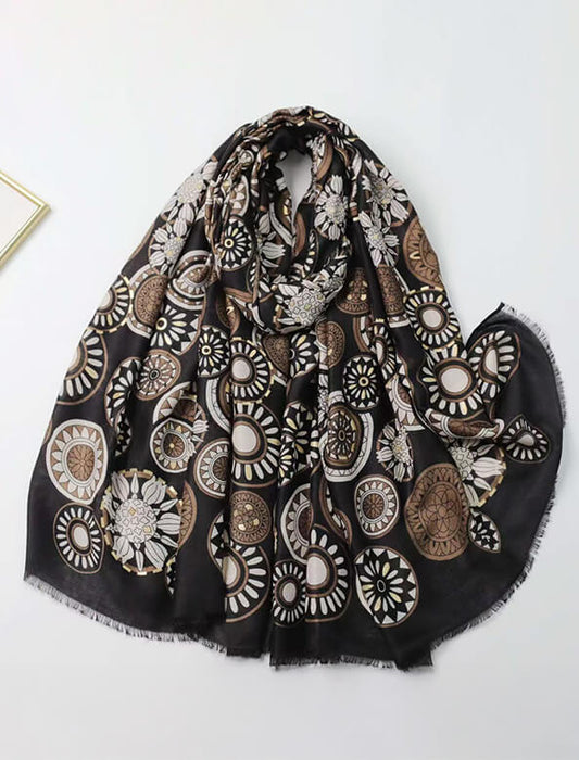 アートサークル柄ストール