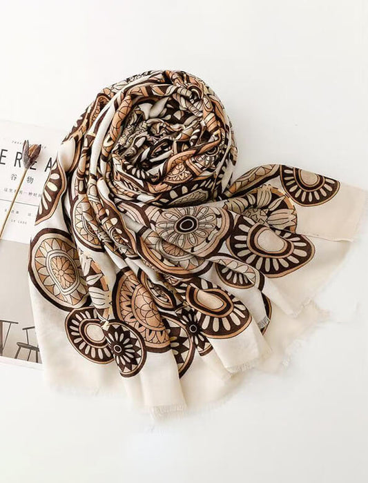 アートサークル柄ストール