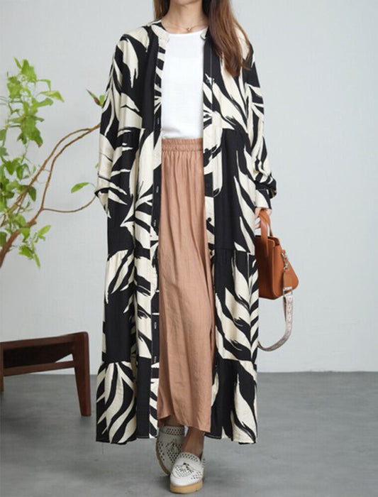 2WAYで使える大判リーフ柄ワンピース