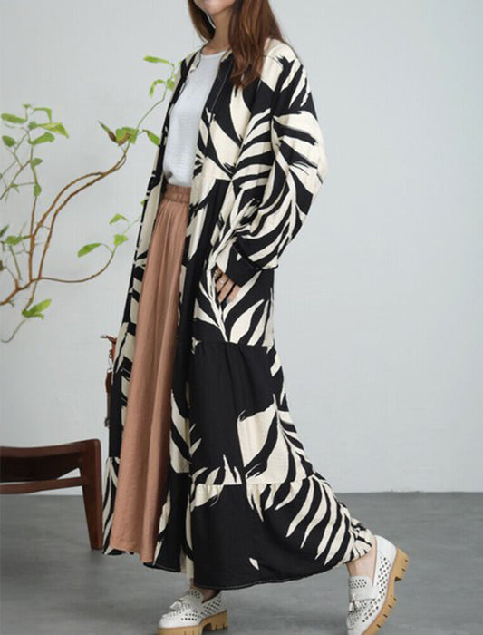 2WAYで使える大判リーフ柄ワンピース