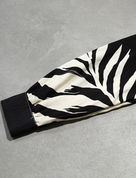 2WAYで使える大判リーフ柄ワンピース