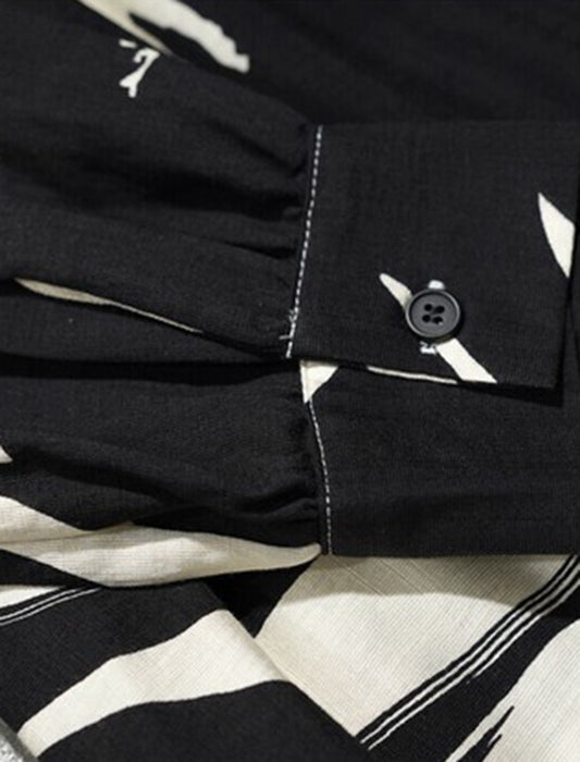 2WAYで使える大判リーフ柄ワンピース