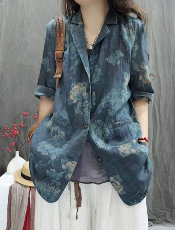 n*l様 イタリア製フラワープリント・ジャケット(未使用) フラワープリントジャケット | Northmall（ノースモール）暮らしを素敵