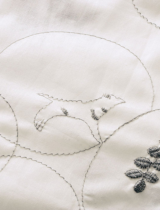 【受注】総刺しゅうコットンブラウス