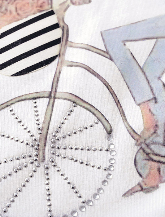 【受注】イラストプリントTシャツ2色組