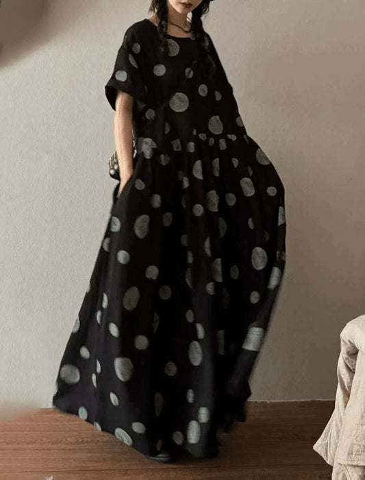 ドットビッグシルエットワンピース