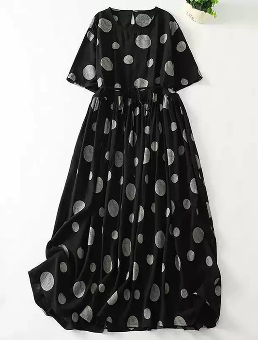 ドットビッグシルエットワンピース