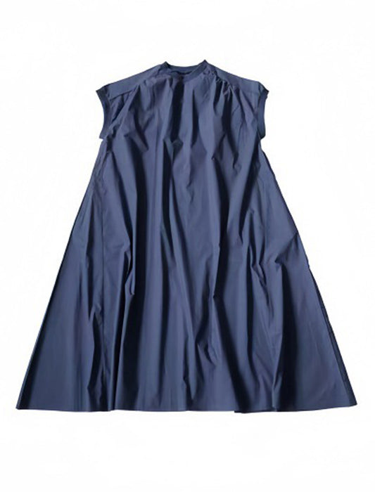 ラウンドネックAラインワンピース