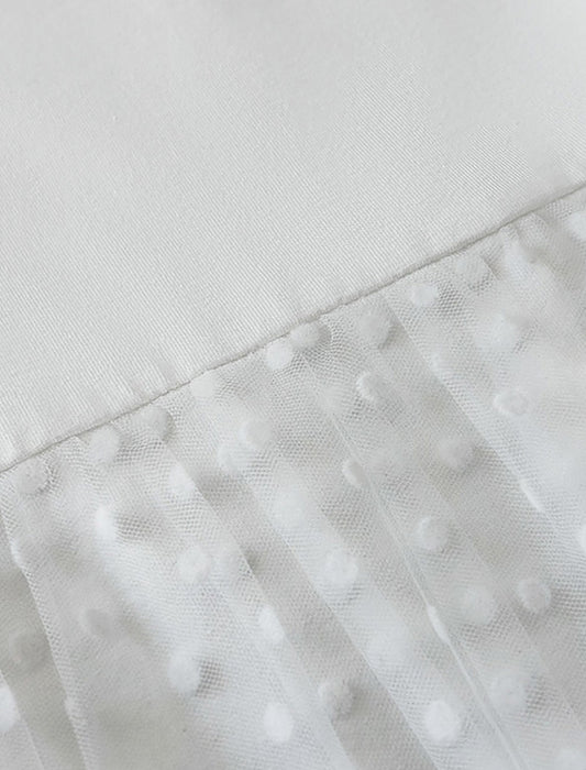 ドットチュールトップス