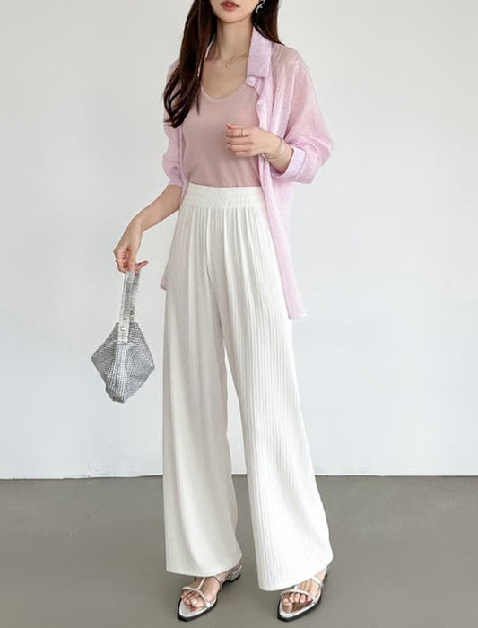 さらてろワイドパンツ　