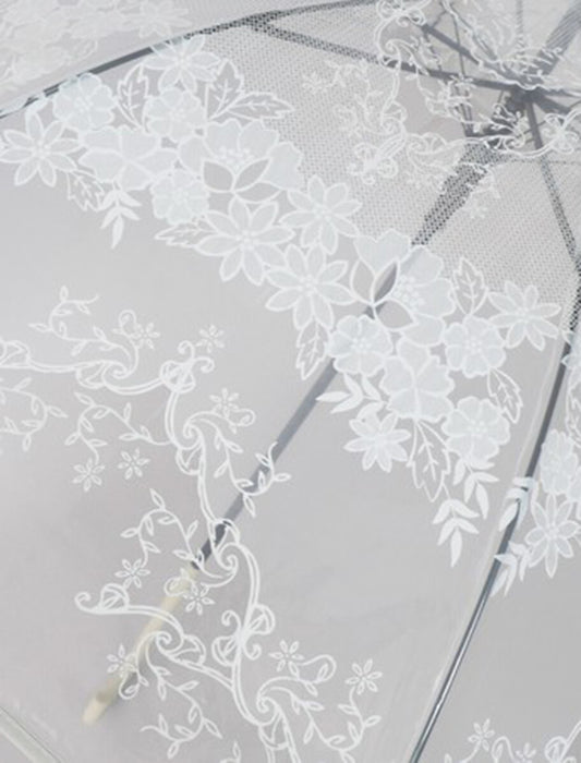 おしゃれなレース柄ビニール傘