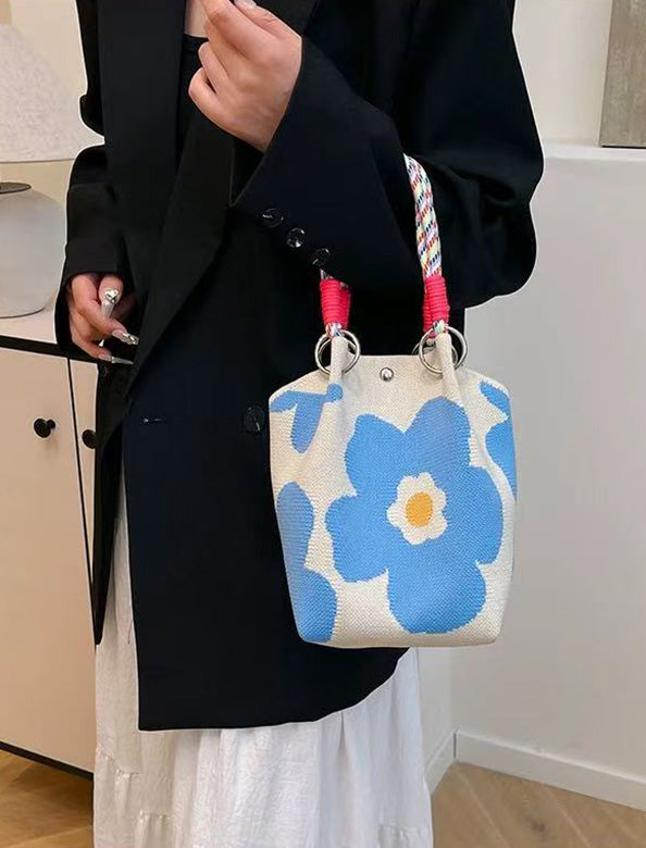 かすり布顔バケツ型バック モチーフバケツバッグ | Northmall（ノースモール）暮らしを素敵にする