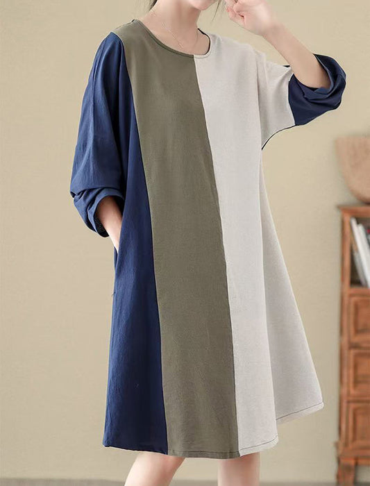 配色チュニック