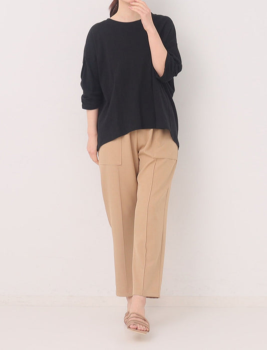 【洗濯機洗い可/七分袖】＜ファーリー＞オーガニックコットンプルオーバー　