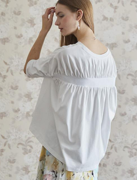 【洗濯機洗い可/七分袖】＜ファーリー＞オーガニックコットンプルオーバー　