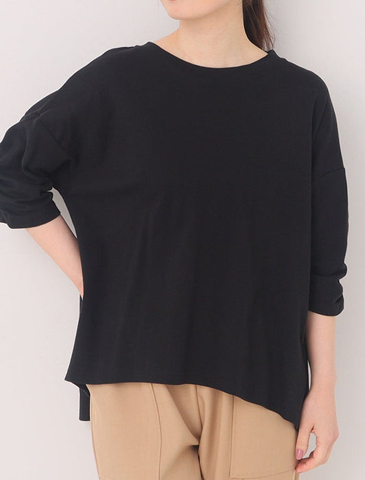 【洗濯機洗い可/七分袖】＜ファーリー＞オーガニックコットンプルオーバー　