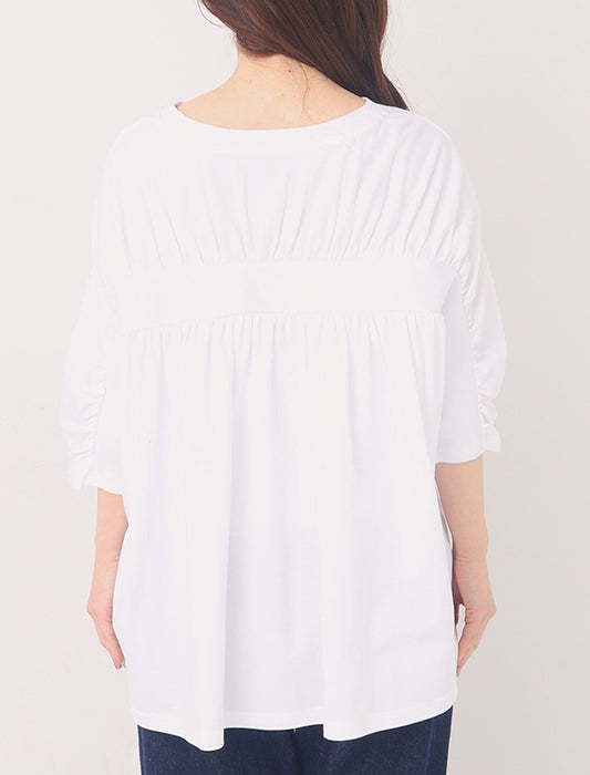 【洗濯機洗い可/七分袖】＜ファーリー＞オーガニックコットンプルオーバー　