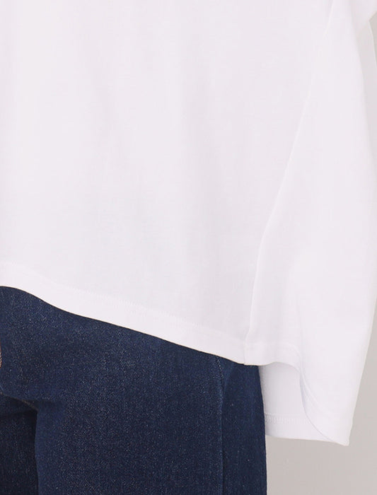 【洗濯機洗い可/七分袖】＜ファーリー＞オーガニックコットンプルオーバー　