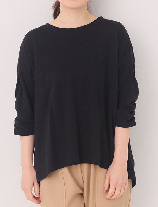 【洗濯機洗い可/七分袖】＜ファーリー＞オーガニックコットンプルオーバー　