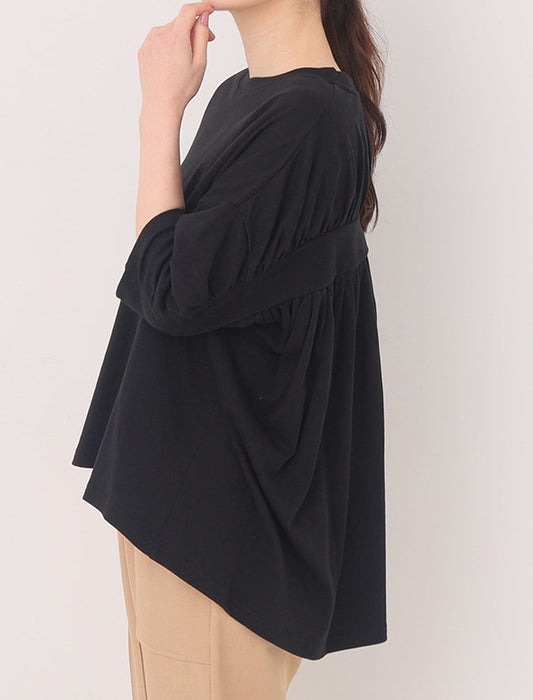 【洗濯機洗い可/七分袖】＜ファーリー＞オーガニックコットンプルオーバー　