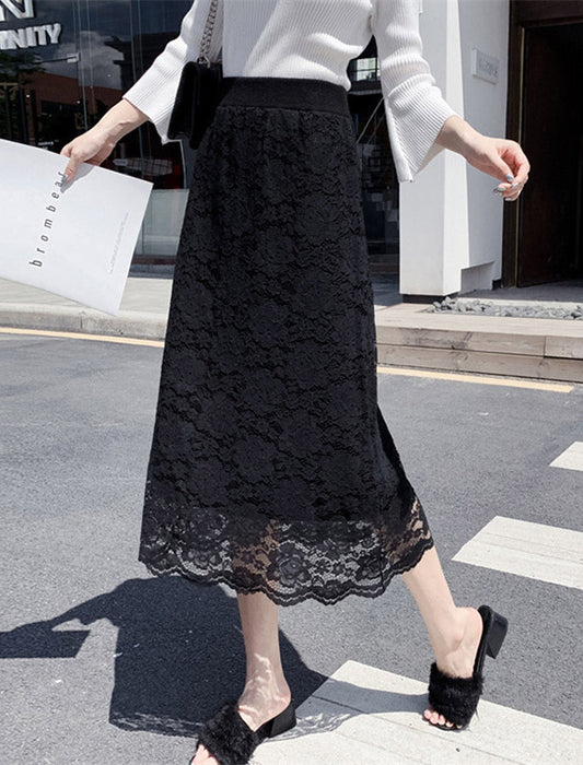 リバーシブルレーススカート