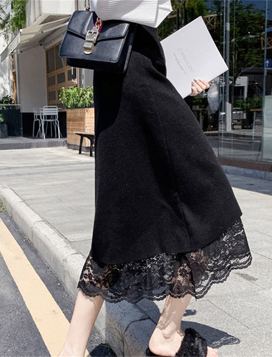 リバーシブルレーススカート